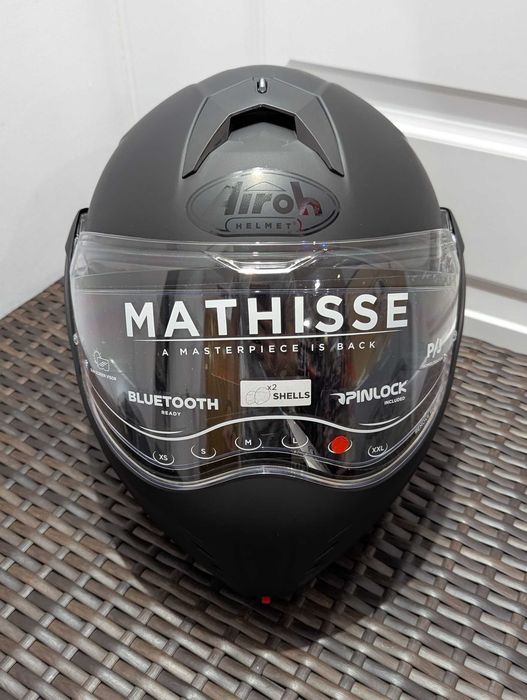 Casca moto Airoh Mathisse, marime XL - flip-back, ochelari de soare
