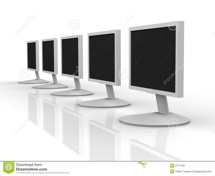 Мониторы для видеонаблюдения разных размеров (15",17",19",20",22")