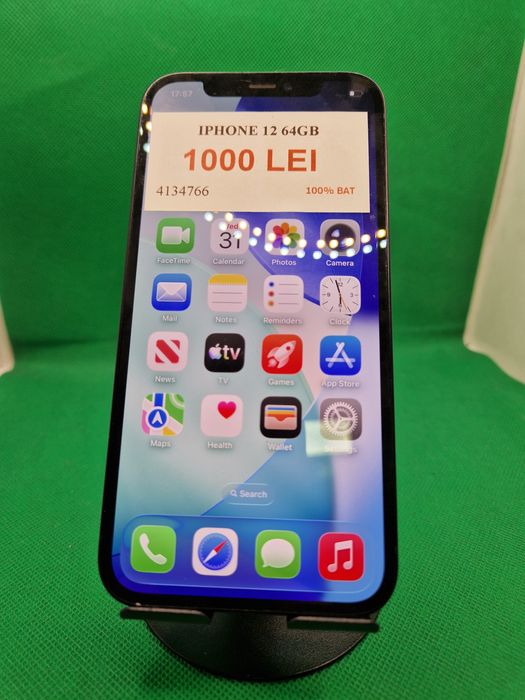Iphone 12 64gb 100% bat•Amanet Lazar Crangasi•41347