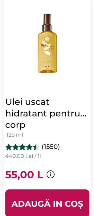 Ulei monoi yves rocher