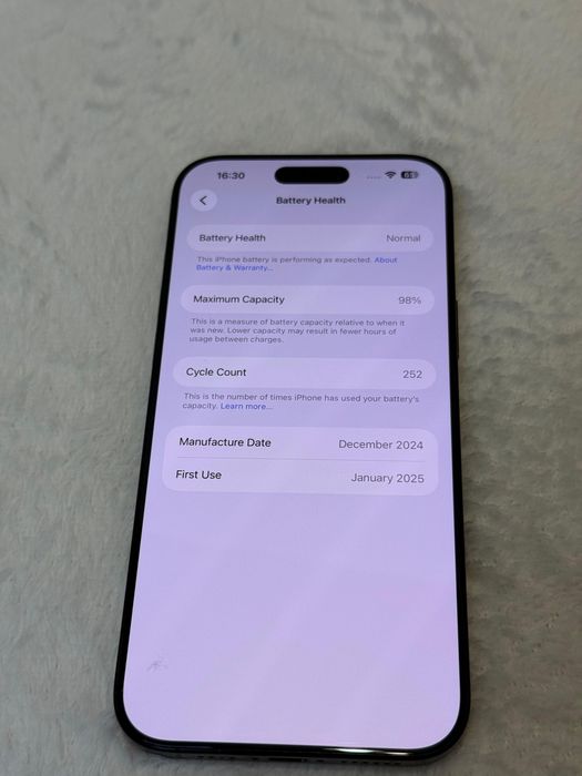 iPhone 16 Pro Max Black 256GB 98%