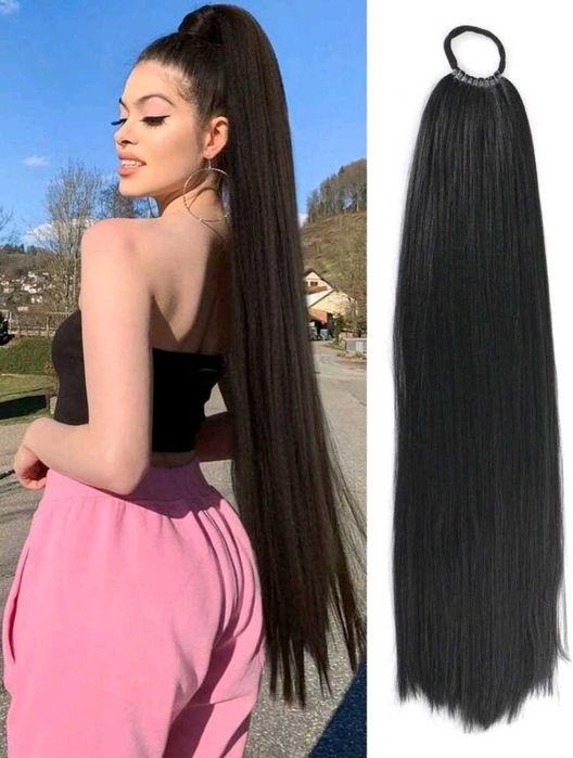 Синтетично удължение за коса , конска опашка в 4 цвята