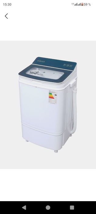 Полуавтоматическая стиральная машина Sirius 3 кг в отличном состоянии