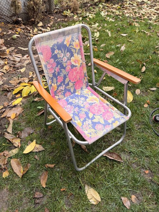 4 бр ретро столове за къмпинг от алуминий