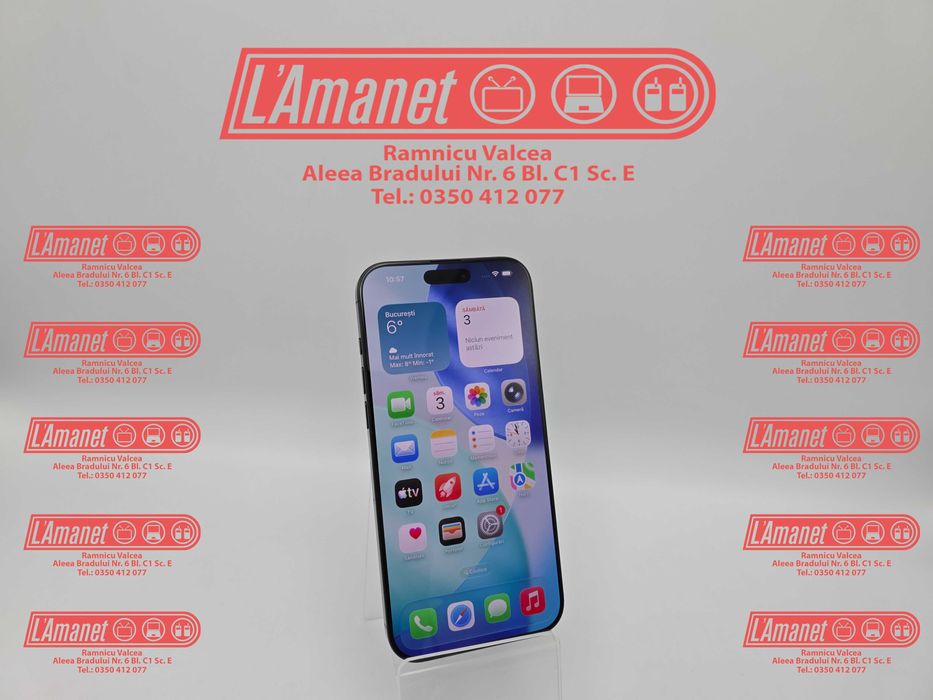 iPhone 16 Pro Max Black Titanium 1TB Neverlocked Bat 100 Garantie