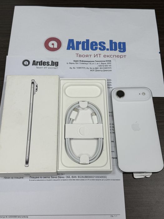 КАТО НОВ 256GB iPhone 17 Air Гаранция Ardes 2028г. White / Бял