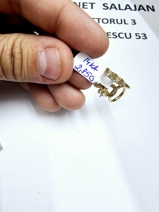 Vand cercei din aur 14 k 2.85 g cod 367