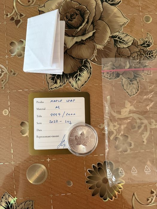 Moneda argint Canada Maple Leaf 1 Oz