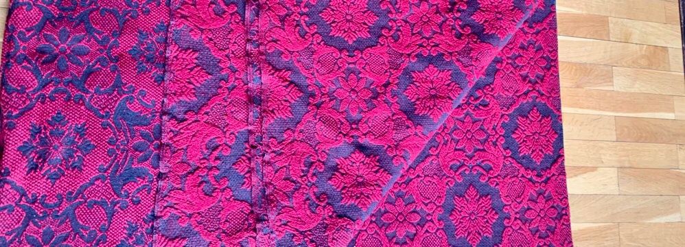 покривка - за легло - вълна и памук - 2 м/2,40м