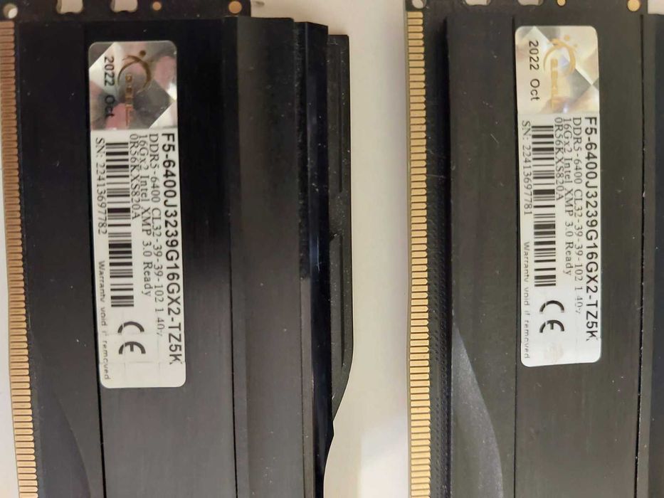 32GB DDR5 6400MT/s CL32 - G.Skill TridentZ 5 (XMP)