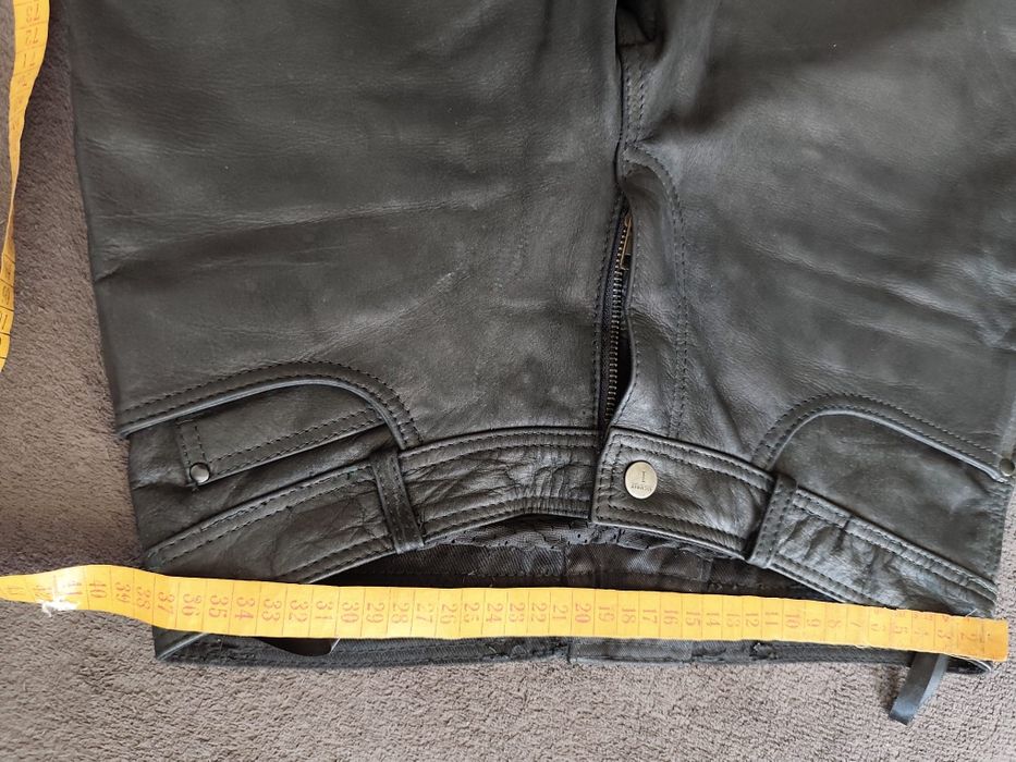 Pantaloni moto piele