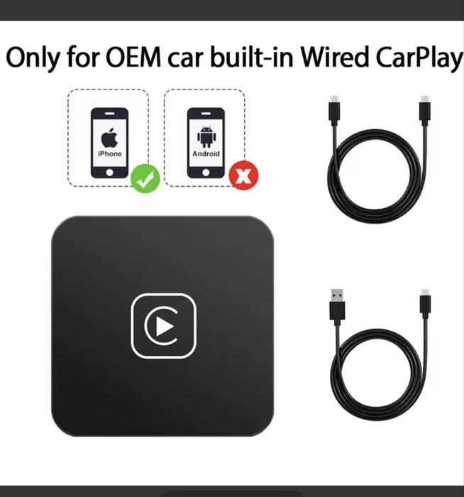 iPhone Carplay Wireless Adaptor fara fir pentru masina Mini Receiver auto Apple Waze Google Maps
