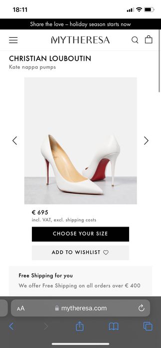 Christian Louboutin So Kate pantofi originali noi