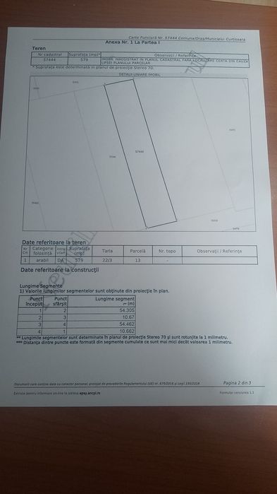 Teren intravilan construibil (579m patrati)