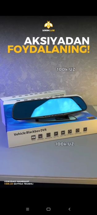 Avtomobil videoregistratori Oyna BlackBox DVR - Full HD, 2 ta kamera