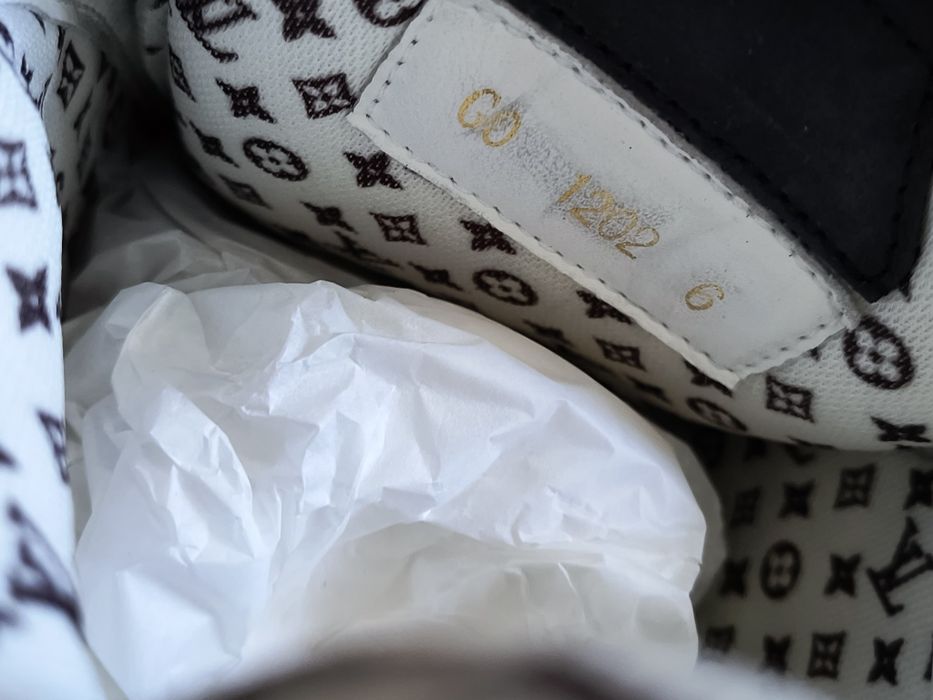 Louis Vuitton skates alb negru 40