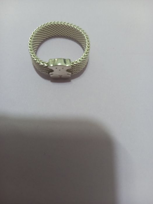 Bratara si inel din argint de la Tous,bratara din perle cultivate.