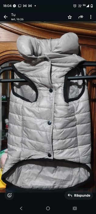 Haină matlasată pentru câini