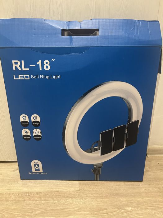 Фото студио комплект – софтбоксове Dynaphos + Ring Light + фон