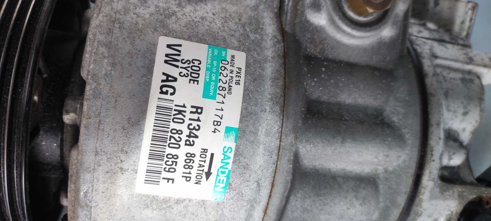 Compresor clima volkswagen vw passat, golf, touran BMN, BMP cod 1K0820859F