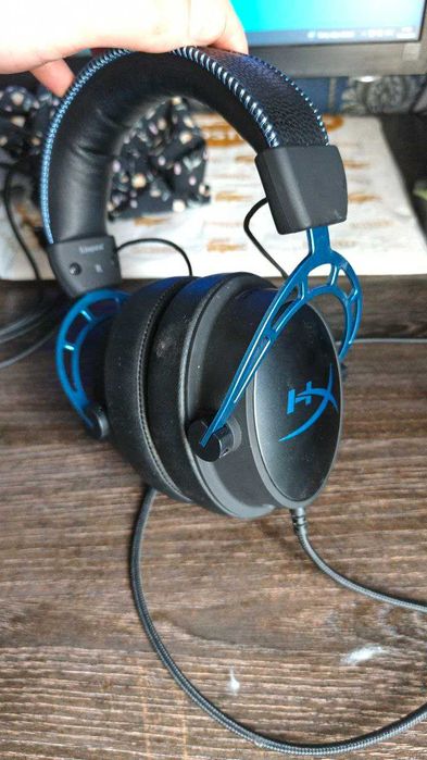 Игровые наушники HyperX Cloud Alpha S Blue