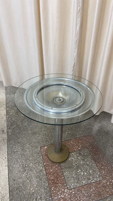 Винтажный стеклянный столик