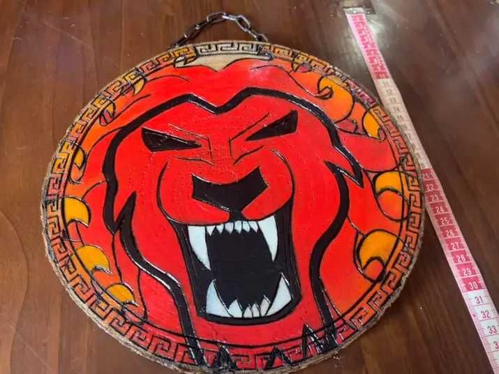 Пирография кръгла шайба