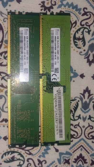 Memorie Skhynix 8GB, DDR4, 2400MHz, CL17, 1.2V, kit 2x4GB
