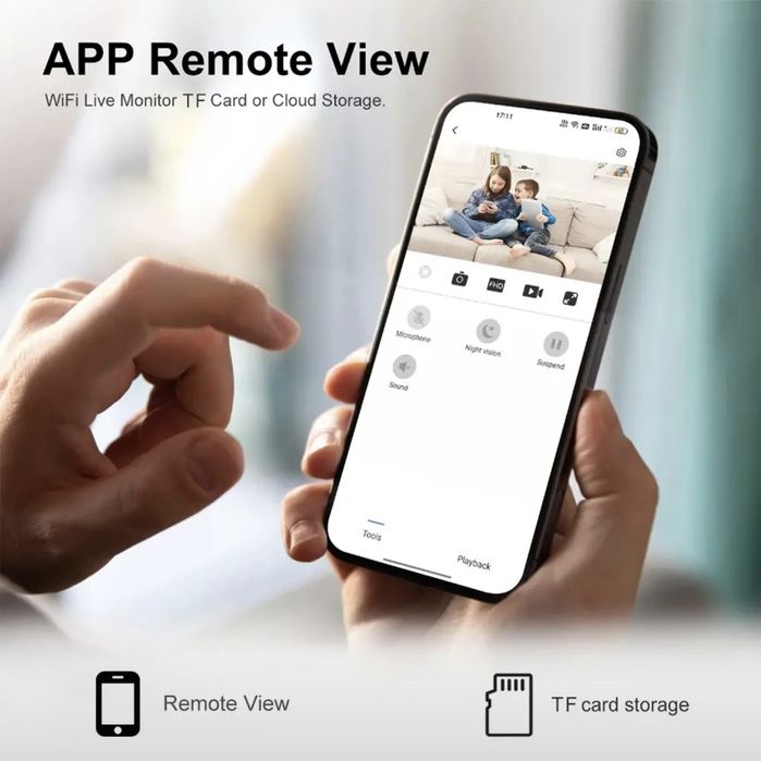 Мини Wi-Fi камера с аккумулятором