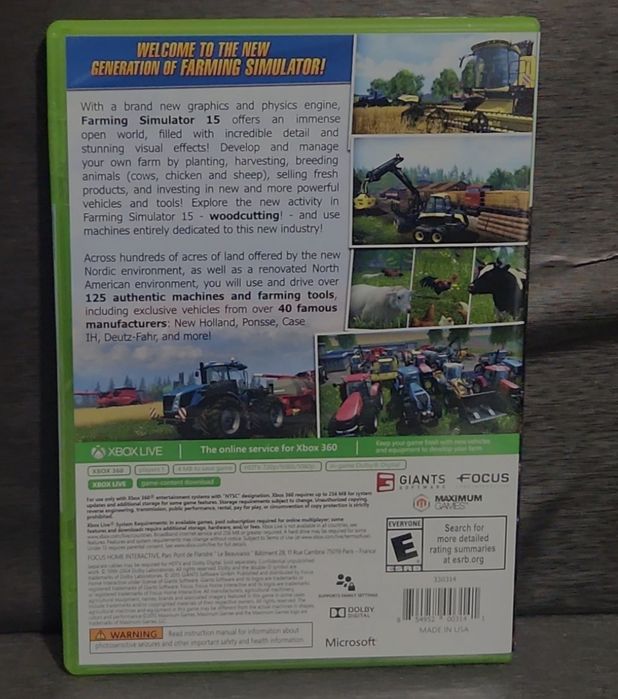 Farming Simulator 15 Xbox 360