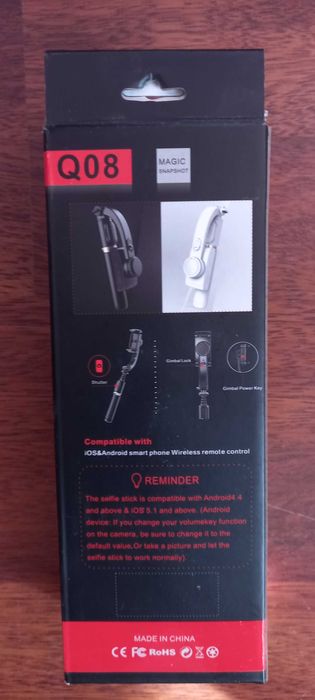 Стабилизатор для смартфона Q08. Новый, в упаковке.