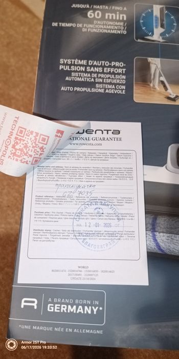 Вертикална прахосмукачка с измиване Rowenta X-Clean 10