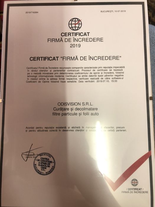 Curatare Decolmatare filtru, filtre particule DPF si catalizator