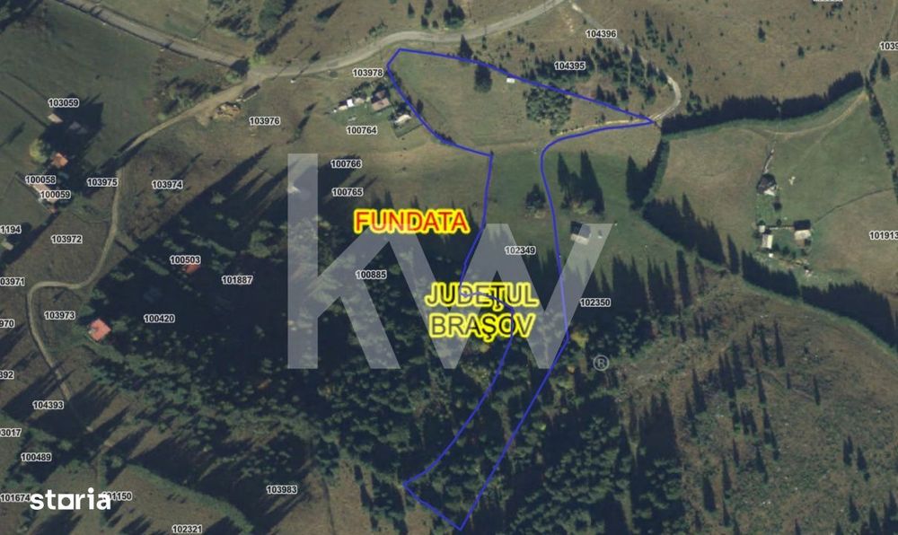 Teren Fundata, Brasov, intravilan, extravilan. COMISION 0% pret bun