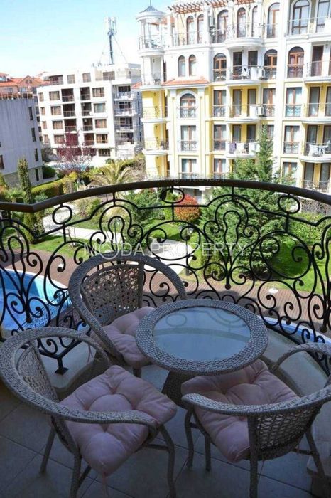 Двустаен апартамент край морето с целогодишен басейн и SPA в Слънчев бряг