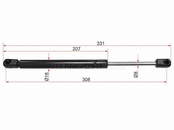 Амортизатор капота Ssangyong Rexton