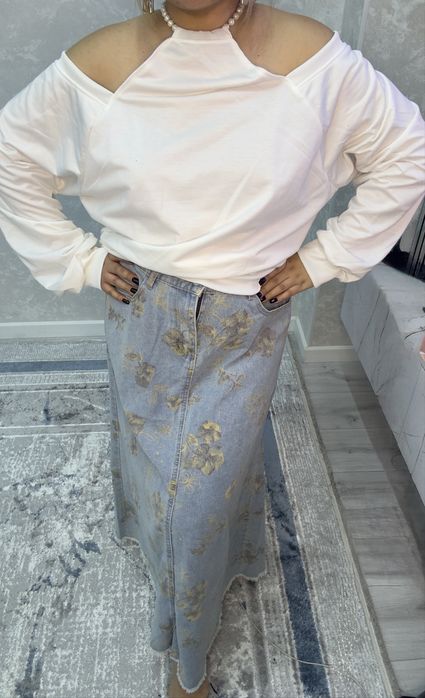 Кофта и юбка джинсовая