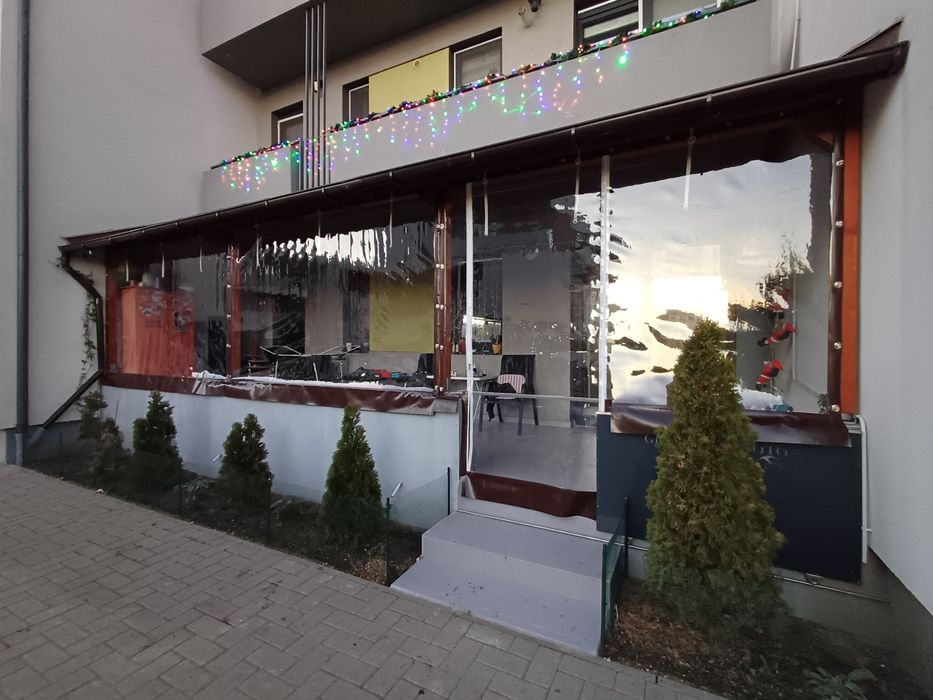 Inchidere terasa cu folie crystal transparent