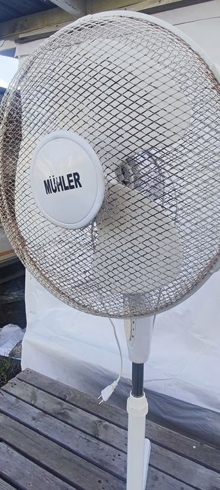 Вентилатор на висока стойка с въртяща се глава