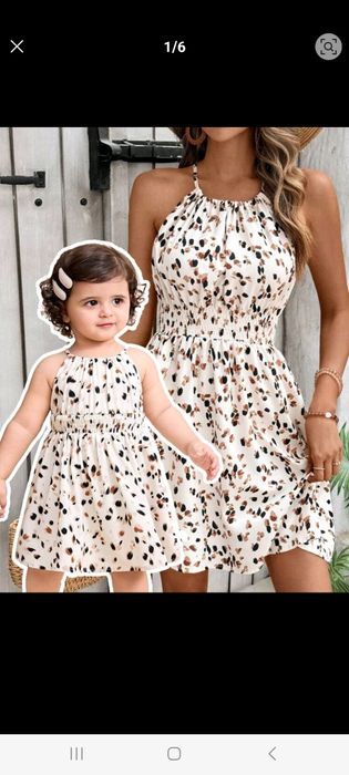 Set rochii mama fiica M, 9.12 luni