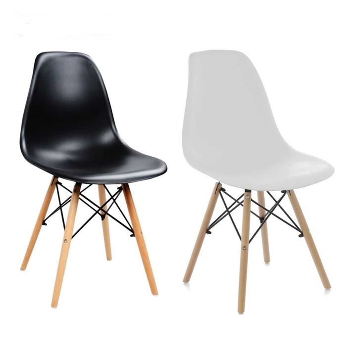 НОВ Комплект столове Dining ,Kring Kai, PP, 4 бр, Бял ЦЕНА 49 лв за бр