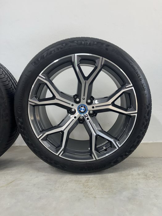 Jante Bmw X5 X6 R21 G05 G06 741M Originale Continental de vara 2024
