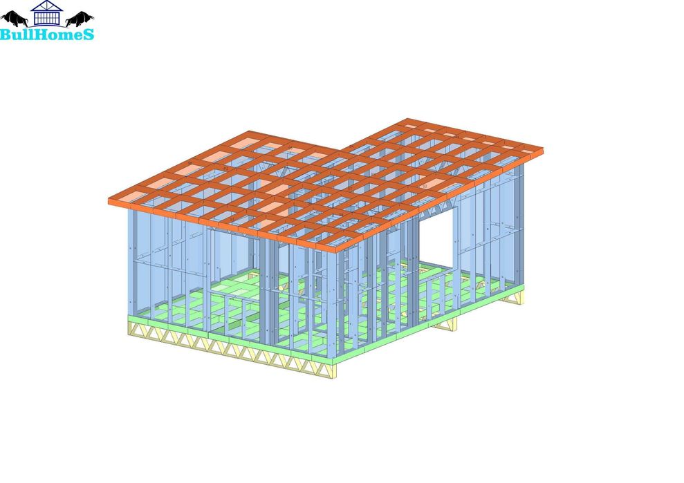 Къща,Бунгало,Преместваема къща,Сглобяеми къщи,Модулни,Жилищни-33.50м²
