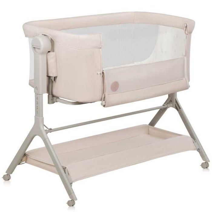 Patut pentru copii Lionelo, pliabil, co-sleeper Beige Sand