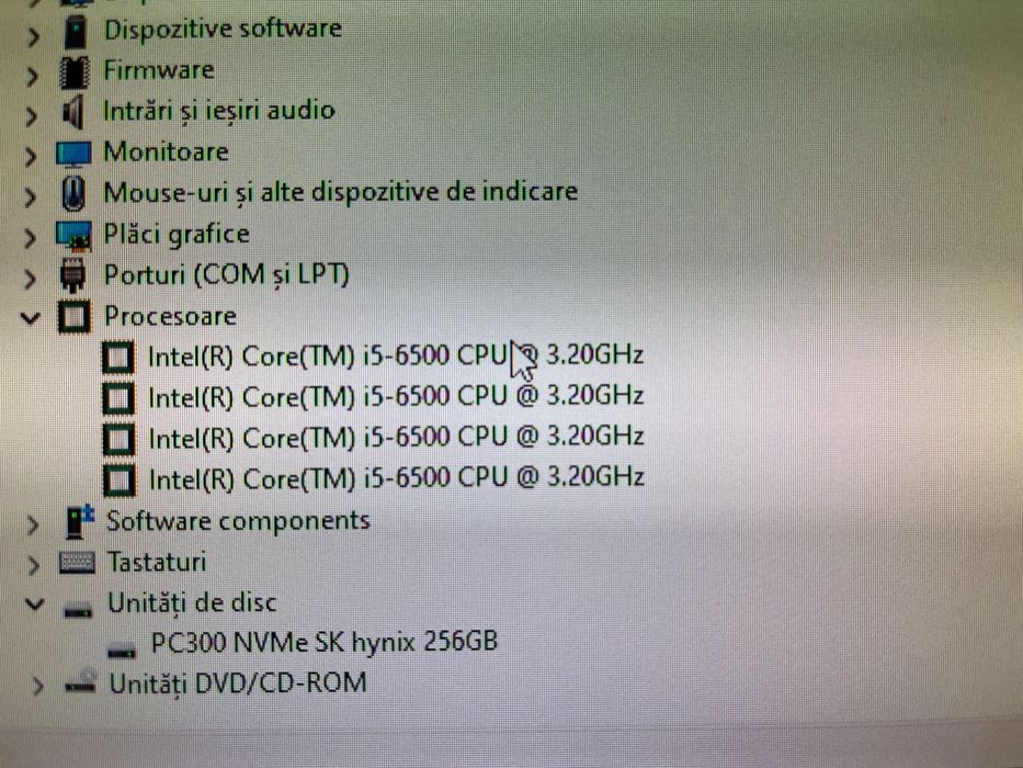 Calculator Dell PC i5, 240 GB NVME, 32gb ram