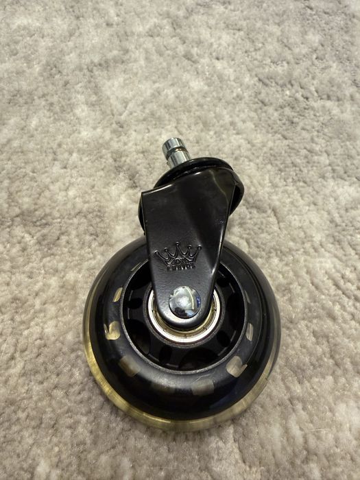 Set de 5 roti de silicon cu tija 10mm pentru scaun de gaming/birou