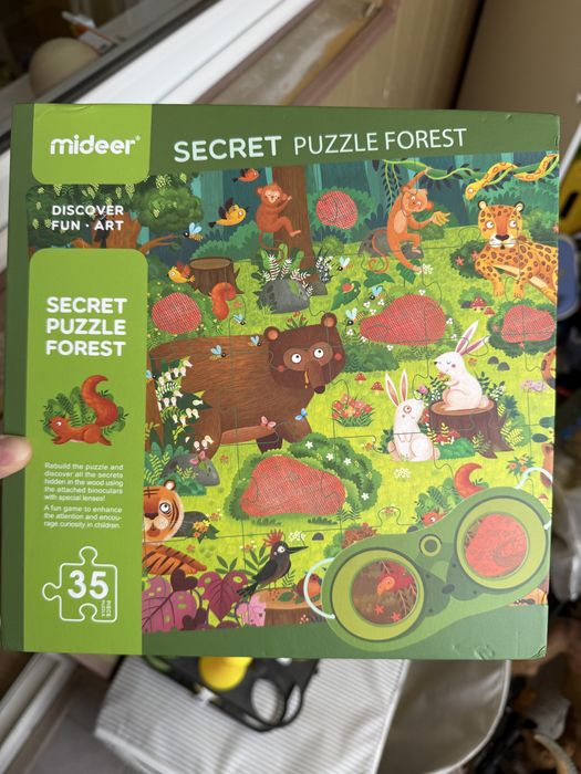Продам интерактивный пазл с очками mideer