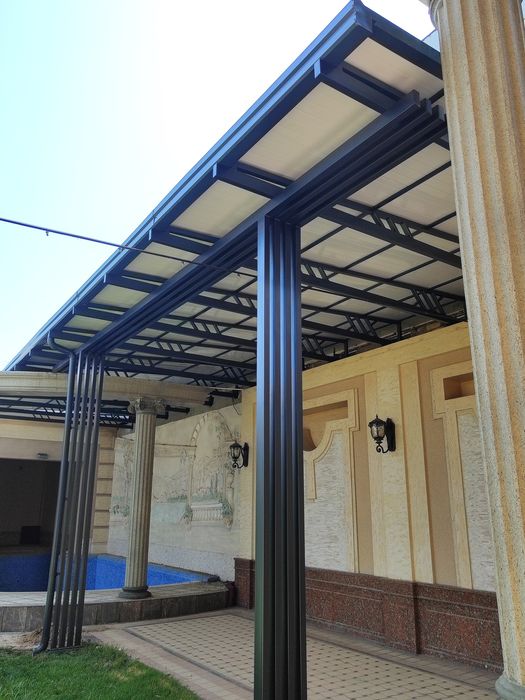 Изготовление навесов из лексана