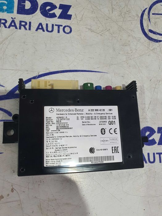 Modul bluethoot Mercedes GLA 250 X156 2018 cod A2229004220