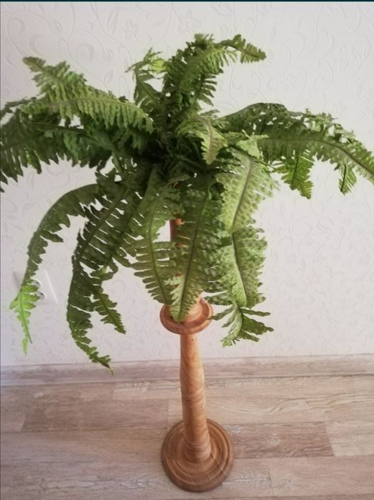 Ваза деревянная высокая